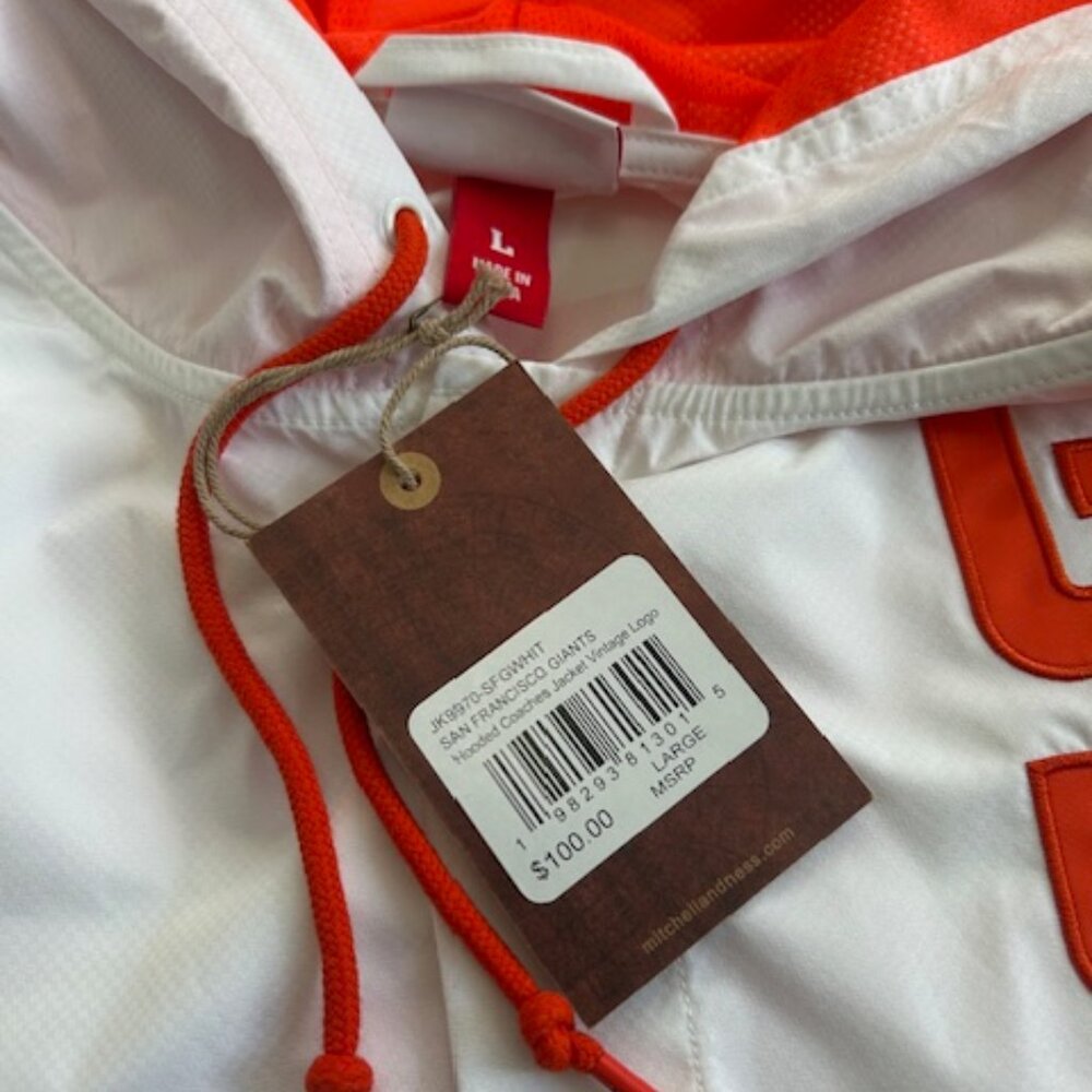 San Francisco Giants Coaches Jacket with Vintage Logo - Picture 6 of 7